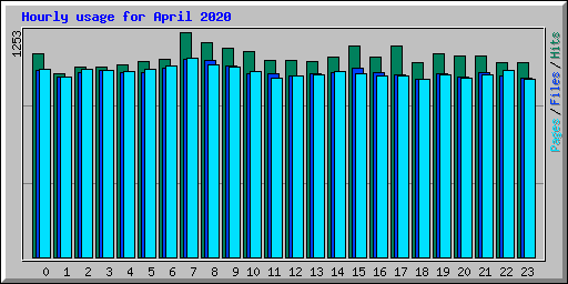 Hourly usage for April 2020