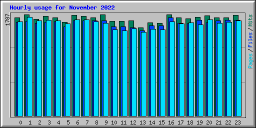Hourly usage for November 2022