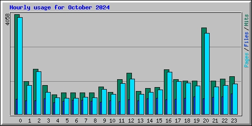 Hourly usage for October 2024